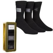 Calvin Klein Strømper 3P Forbes Logo Patch Socks Gift Box Svart Str 41...