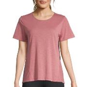 Casall Crossways Textured Tee Gammelrosa polyester 36 Dame