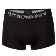 Armani Cotton Stretch Trunk Svart bomull Large Herre