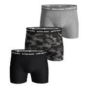 Björn Borg 3P Essential Shadeline Shorts Grå/Svart bomull Small Herre