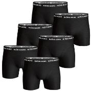 Björn Borg 6P Essential Shorts Svart bomull XX-Large Herre