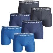 Björn Borg 6P Essential Shorts Marine/Blå bomull Small Herre