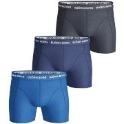 Björn Borg 3P Essential Shorts Marine/Blå bomull Medium Herre