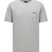 BOSS Mix and Match T-shirt With Logo Grå bomull Small Herre