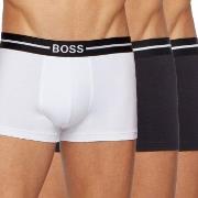 BOSS 3P Organic Cotton Trunk Hvit/Svart bomull Large Herre