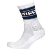 BOSS Strømper QS Rib Stripe Sock Hvit Str 39/42 Herre