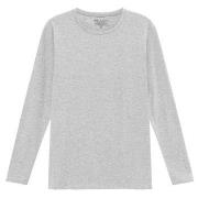 Bread and Boxers Long Sleeve Crew Neck Grå økologisk bomull Small Herr...