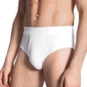 Calida Cotton 1 Herr Midi Gylf 23112 Hvit bomull Large Herre