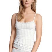 Calida Etude Toujours Spaghetti-Top Hvit bomull Medium Dame