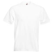 Fruit of the Loom Valueweight Crew Neck T Hvit bomull Medium Herre