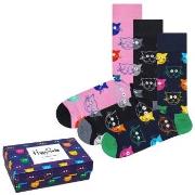 Happy socks Strømper 3P Mixed Cat Socks Gift Box Mixed bomull Str 36/4...