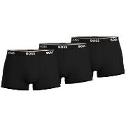 BOSS 3P Cotton Stretch Trunks Svart bomull XX-Large Herre
