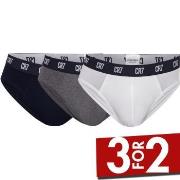 CR7 Cristiano Ronaldo 3P Basic Brief Svart/Grå bomull X-Large Herre