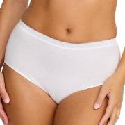 Damella Truser Classic Cotton Midi Brief Hvit bomull Medium Dame