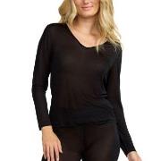 Damella Silk Long Sleeve Svart silke Medium Dame