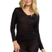 Damella Silk Long Sleeve Svart silke XX-Large Dame