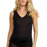 Damella Silk Tank Top Svart silke X-Large Dame