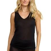 Damella Silk Tank Top Svart silke X-Small Dame