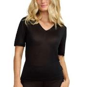 Damella Silk T-Shirt Svart silke X-Large Dame