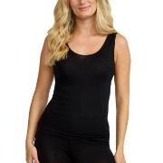 Damella Wool And Silk Tank Top Svart ull 42 Dame