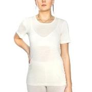 Damella Wool T-Shirt Elfenben ull Small Dame