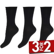 Decoy Strømper 3P Bamboo Thin Socks Svart Strl 37/41 Dame