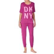 DKNY Only In DKNY T-shirt And Jogger Set Rosa viskose Medium Dame