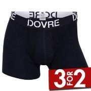 Dovre Wool Boxer With Fly Svart merinoull X-Large Herre