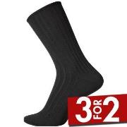 Egtved Strømper Cotton No Elastic Socks Svart Str 40/45 Herre