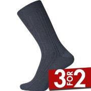 Egtved Strømper Wool Broadrib Sock Marine ull Str 40/43