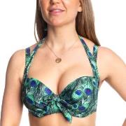 Missya Rose Bikini Strapless Halterneck Print Grønn C 80 Dame