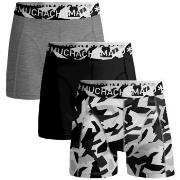 Muchachomalo 3P Cotton Stretch Duche Boxer Svart/Grå bomull Small Herr...