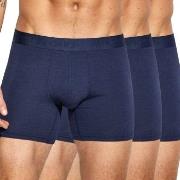 Panos Emporio 3P Base Bamboo Cotton Boxer Marine Medium Herre