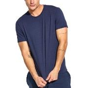 Panos Emporio Base Bamboo Tee Marine Large Herre