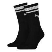 Puma Strømper 2P Crew Heritage Stripe Socks Svart Str 35/38