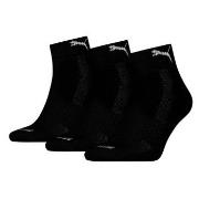 Puma Strømper 3P Cushioned Quarter Sock Svart Str 43/46