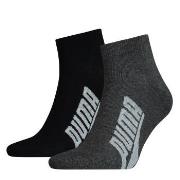 Puma Strømper 2P Lifestyle Quarter Sock Svart Str 43/46