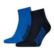 Puma Strømper 2P Lifestyle Quarter Sock Blå Str 43/46
