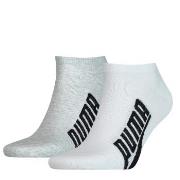 Puma Strømper 2P Lifestyle Sneaker Sock Hvit/Grå Str 39/42