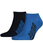 Puma Strømper 2P Lifestyle Sneaker Sock Svart/Blå Str 39/42