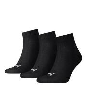 Puma Strømper 3P Quarter Socks Svart Str 39/42