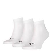 Puma Strømper 3P Quarter Socks Hvit Str 39/42