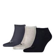 Puma Strømper 3P Sneaker Socks Marine/Grå Str 35/38