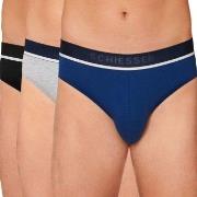 Schiesser 3P 95-5 Organic Cotton Rio Brief Blå/Grå bomull Large Herre