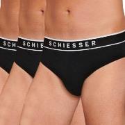 Schiesser 3P 95-5 Organic Cotton Rio Brief Helsvart bomull Medium Herr...