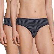 Schiesser Truser 2P Modal Essentials Tai Briefs Mørkblå 42 Dame