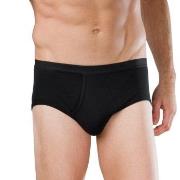 Schiesser Original Classics Fine Rib Sport Brief Svart bomull Large He...