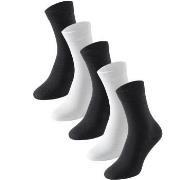 Schiesser Strømper 5P Women Socks Svart/Hvit Str 39/42 Dame