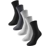 Schiesser Strømper 5P Women Socks Grå/Svart Str 39/42 Dame