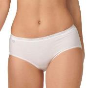 Sloggi Truser 3P Basic  Midi Hvit bomull 44 Dame